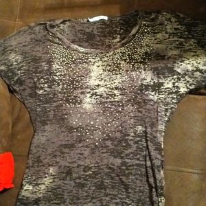 Maurices short sleeve burn out fitted tee